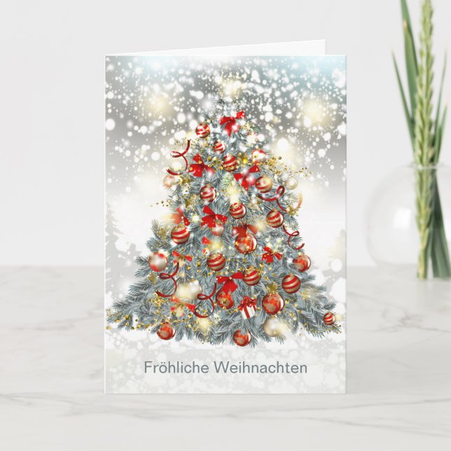 Weihnachtsbaum, Bauholz Feiertagskarte (Vorderseite)