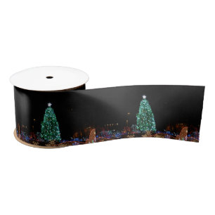 Weihnachtsbaum beleuchtet Band Satinband