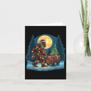 Weihnachtsbaum Bigfoot Weihnachten Lichter Xmas Sa Karte