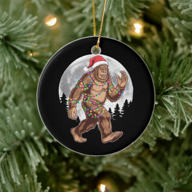 Weihnachtsbaum Bigfoot Weihnachten Lichter Xmas Sa Keramik Ornament (Baum)