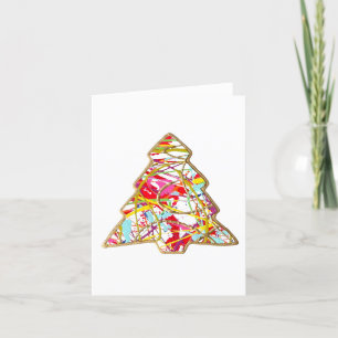 Weihnachtsbaum Blank Note Card Dankeskarte