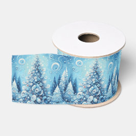 Weihnachtsbaum Blaue Laune Ripsband