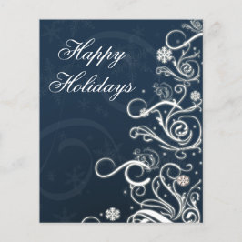 Weihnachtsbaum Blue Business Holiday Card
