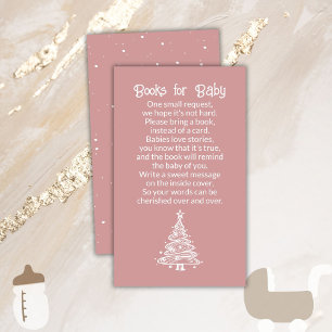 Weihnachtsbaum Boho Pink Girl Books for Baby Begleitkarte
