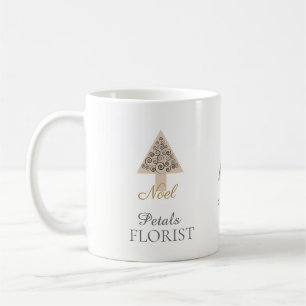 Weihnachtsbaum Boutique Florist Branding, Noel Kaffeetasse