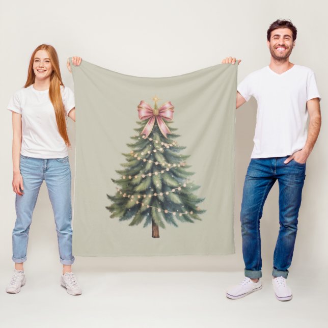 Weihnachtsbaum Bow Coquette Xmas Fleecedecke (Beispiel)