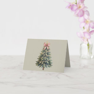 Weihnachtsbaum Bow Coquette Xmas Karte