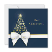Weihnachtsbaum Bow Gold Snowflakes Blue Geschenkka