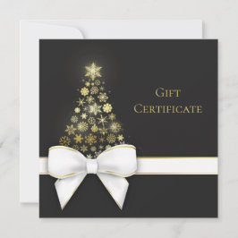 Weihnachtsbaum Bow Schneeflocken Black Gray Gesche