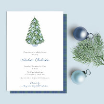 Weihnachtsbaum Boy Baby Shower Party