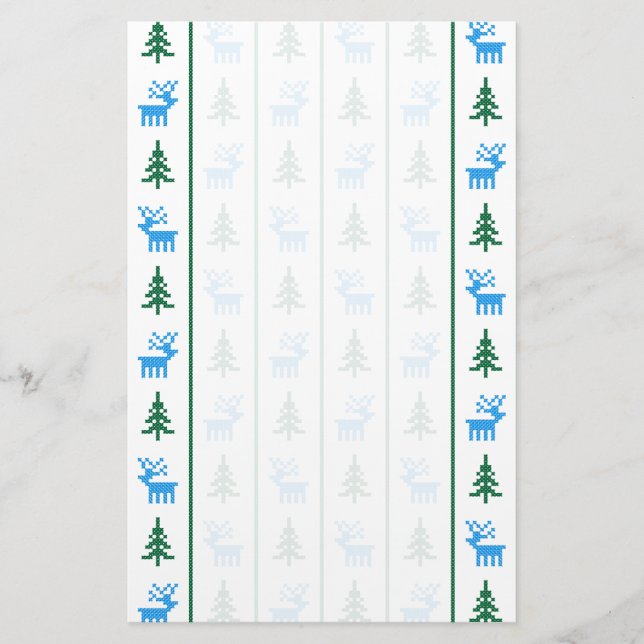 Weihnachtsbaum Briefpapier (Vorderseite)