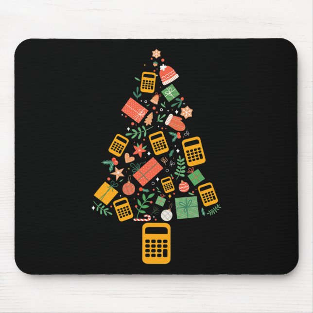 Weihnachtsbaum Buchhalter Rechner Finanzen Chris Mousepad (Vorne)