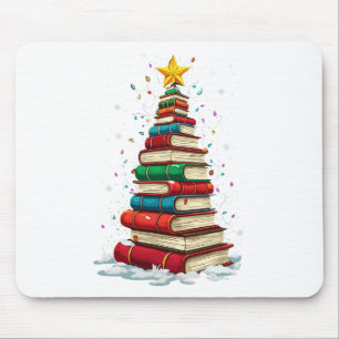 Weihnachtsbaum Buchliebhaber Lehrer Bibliothekar B Mousepad