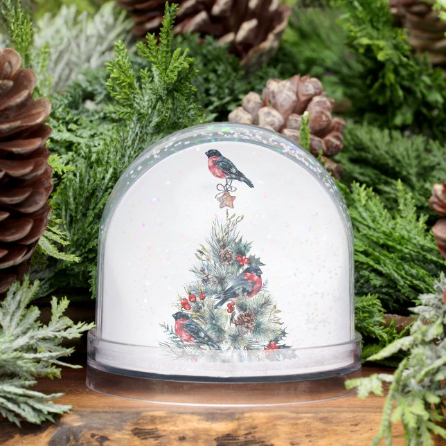 Weihnachtsbaum, Bulfinch, Weihnachten, Frohe Weihn Schneekugeln (Winter)