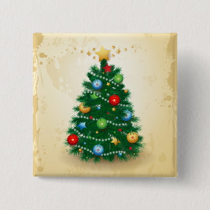 Weihnachtsbaum Button