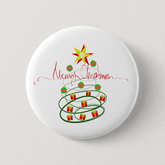 Weihnachtsbaum Button (Vorderseite)