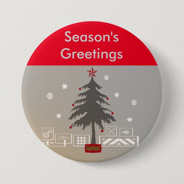 Weihnachtsbaum Button (Vorderseite)