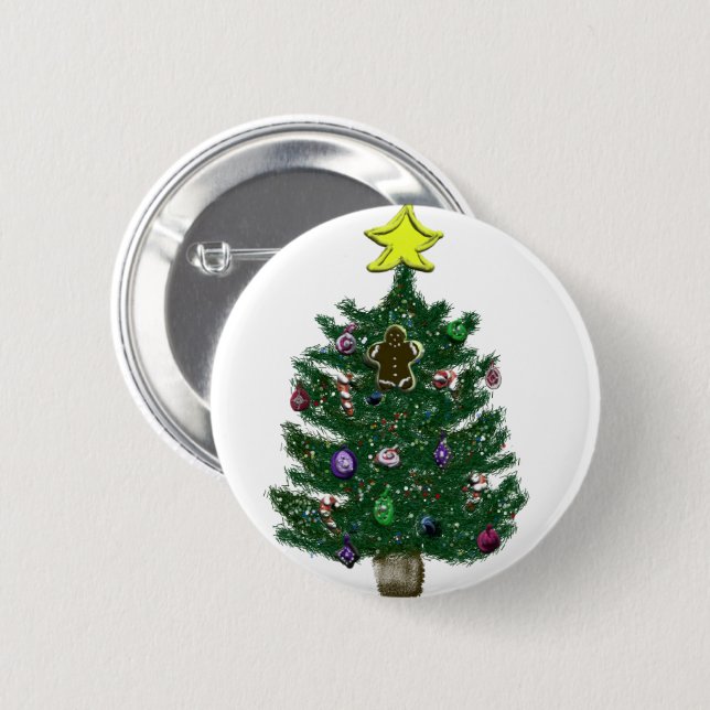 Weihnachtsbaum Button (Vorne & Hinten)