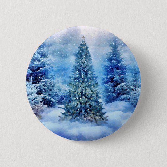 Weihnachtsbaum Button (Vorderseite)
