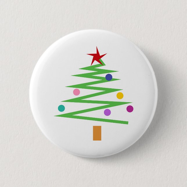 Weihnachtsbaum Button (Vorderseite)