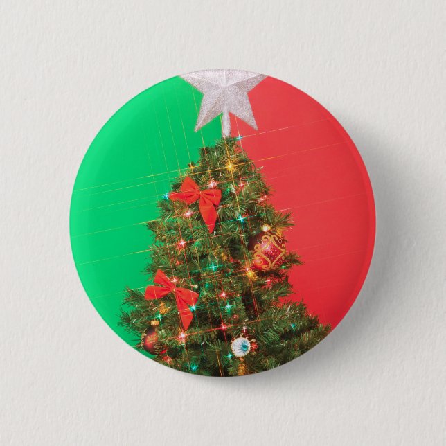 Weihnachtsbaum Button (Vorderseite)