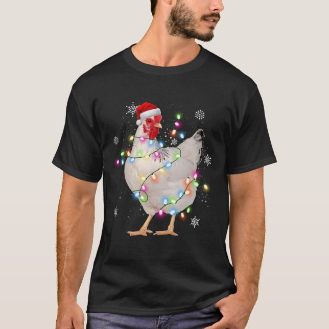 Weihnachtsbaum Chicken Weihnachtsbaum Weihnachten  T-Shirt (Vorderseite)