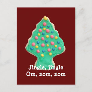 Weihnachtsbaum-Cookie Feiertagspostkarte