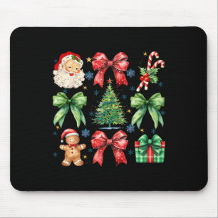 Weihnachtsbaum Coquette Bow Santa Claus Candy Mousepad