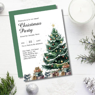 Weihnachtsbaum Corporate Holiday Party Einladung