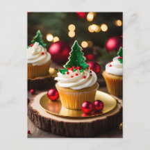Weihnachtsbaum Cupcake Urlaub