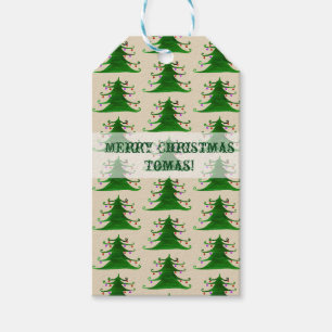 Weihnachtsbaum Custom Gift Tags Geschenkanhänger