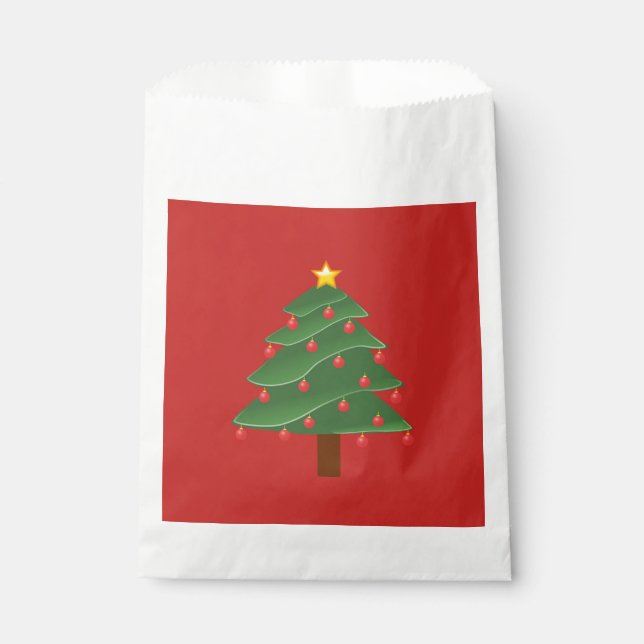 Weihnachtsbaum Custom White Fevor Bag Geschenktütchen (Vorderseite)