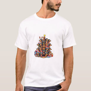 Weihnachtsbaum Dackel Wurst Hund Dackeln T-Shirt
