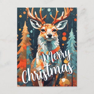 Weihnachtsbaum Deer Gruß Postkarte