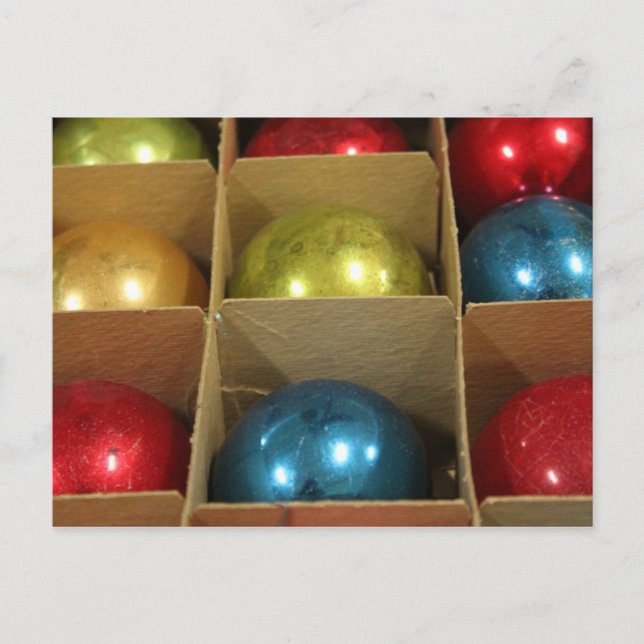 Weihnachtsbaum Dekorieren Postkarte (Vorderseite)