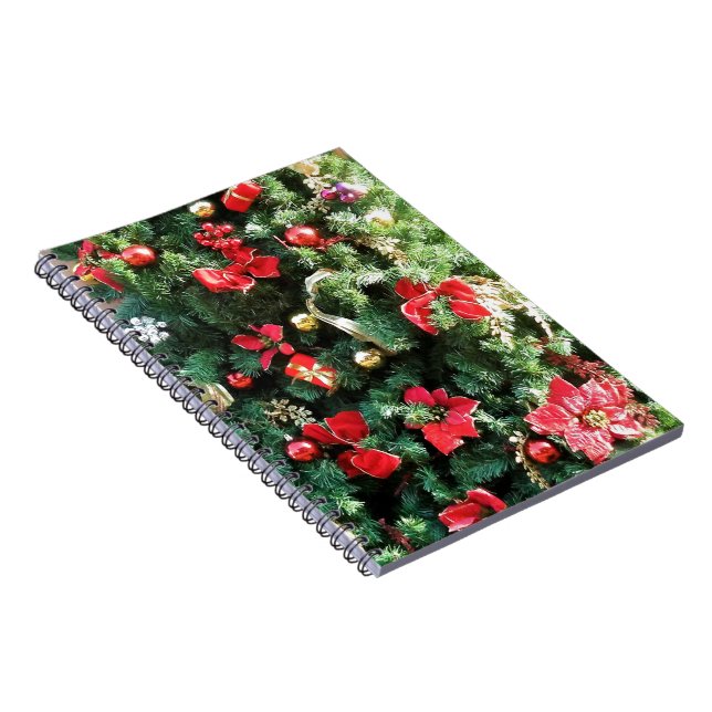 Weihnachtsbaum dekoriert notizblock (Rechte Seite)
