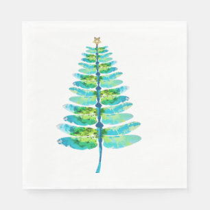 Weihnachtsbaum der Dragonfly Print Xmas Baum Serviette