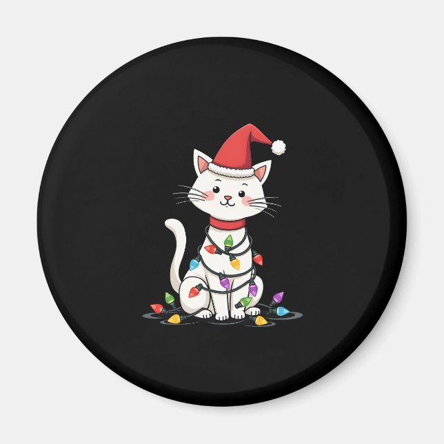 Weihnachtsbaum der Katze (1) Magnet (Vorne)
