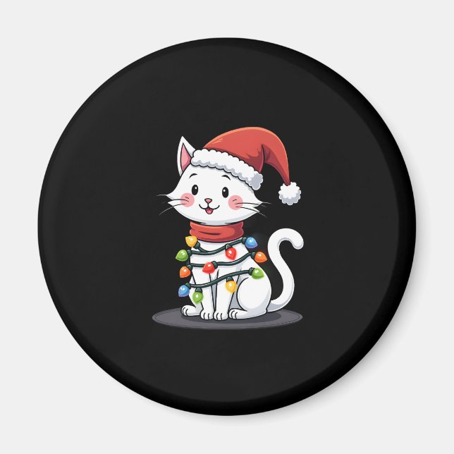 Weihnachtsbaum der Katze (3) Magnet (Vorne)