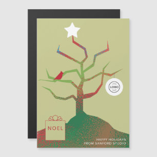 Weihnachtsbaum der Kunstunternehmen Magnetkarte