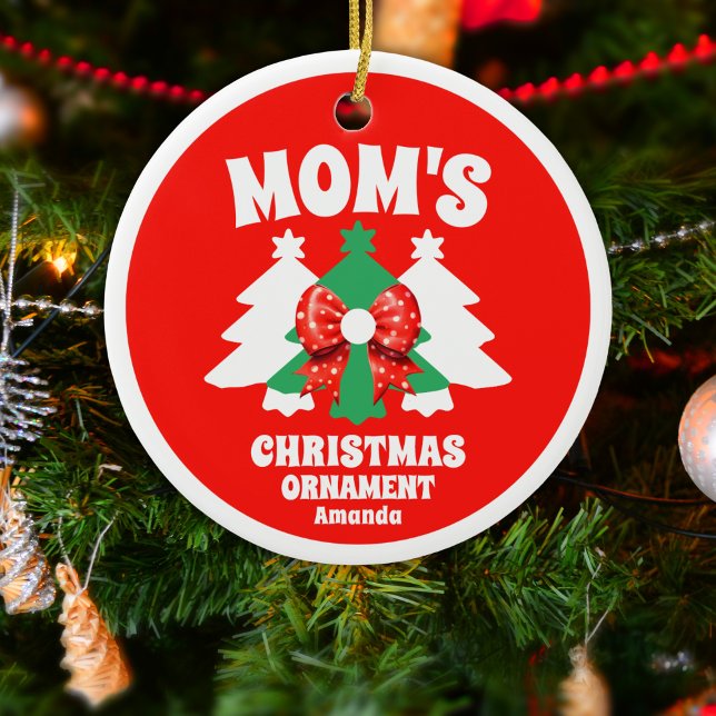 Weihnachtsbaum der personalisierten Mama Keramik Ornament (Von Creator hochgeladen)