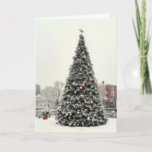 Weihnachtsbaum der Stadt Plymouth MA Karte