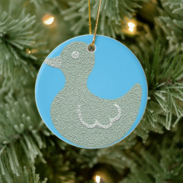 Weihnachtsbaum der süßen Ente Keramik Ornament