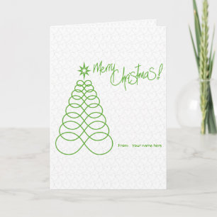 Weihnachtsbaum der unendlichen Liebe - Green&Silve Karte