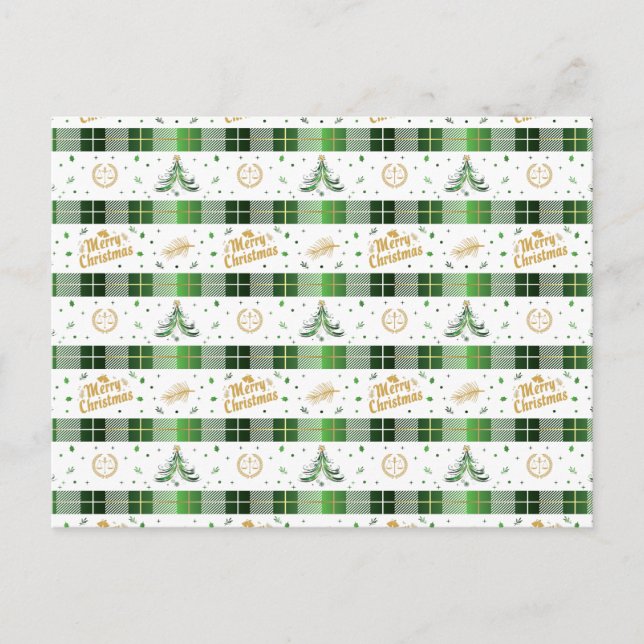 Weihnachtsbaum des Anwalts - Skala der Gerechtigke Postkarte (Vorderseite)
