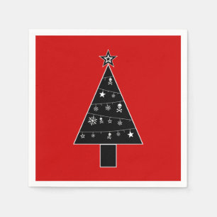 Weihnachtsbaum des DOOM-Papiers Napkins Serviette