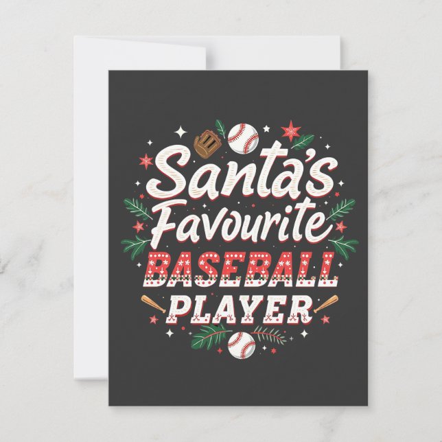 Weihnachtsbaum des Weihnachtsmanns zum beliebten B Einladung (Vorderseite)