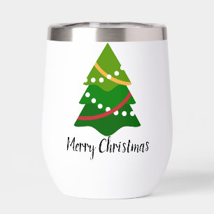 Weihnachtsbaum Design Thermal Wine Tumbler