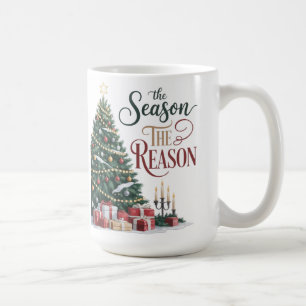 Weihnachtsbaum Die Jahreszeit Der Grund Kaffeetasse