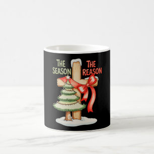 Weihnachtsbaum Die Jahreszeit Grund Kreuz Xmas Gla Kaffeetasse